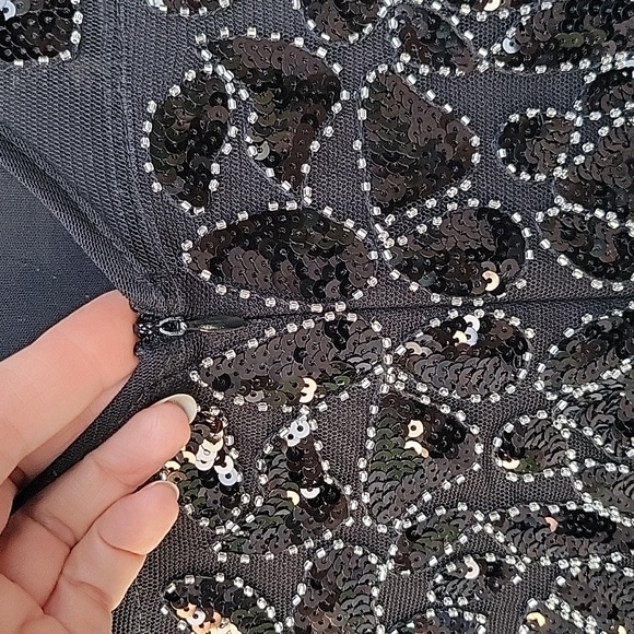 Beautiful Gatsby Style Sequin Formal Dress Womens Size - Picture 9 of 17